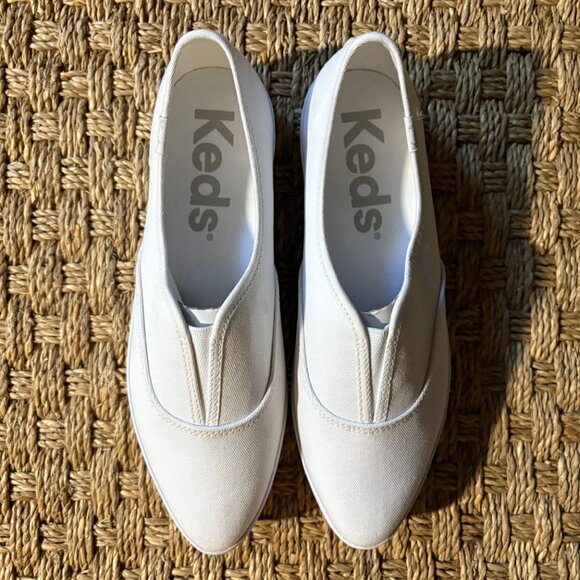 NWT Keds Point Slip Canvas platform sneakers in White - Picture 4 of 12